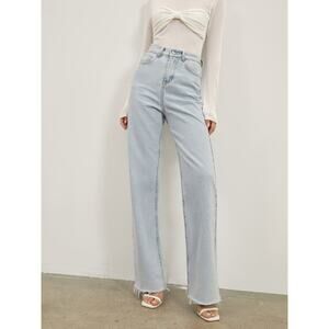 Commense denim straight leg jeans light wash